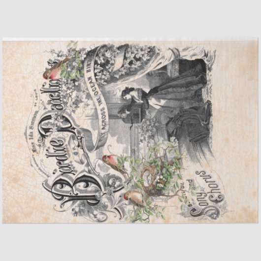 バーディダーリングデコページ紙 薄葉紙 (正面)