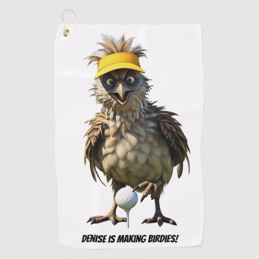 バーディパーソナライズされたスを作る – ゴルフタオル (正面)