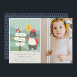 バーディベアマイルストーンエイジングフォト誕生日招待状 サンキューカード<br><div class="desc">これもし以上のカスタマイズが必要な場合は感じ、yellowfebstudio@gmail.comで自由にメッセージを送ってください。</div>