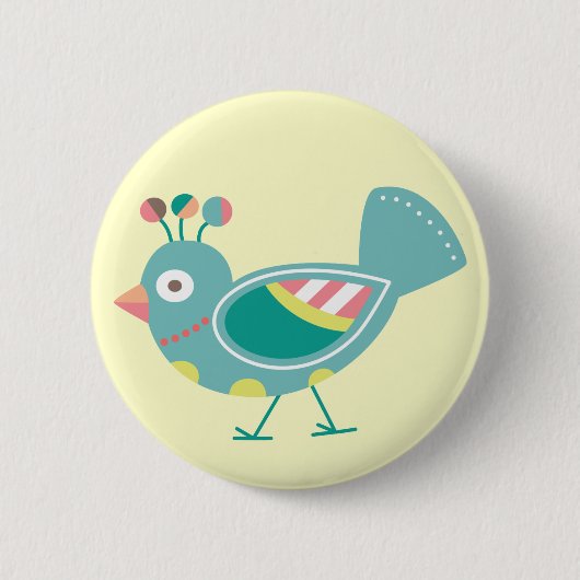 バーディボタン 缶バッジ (正面)