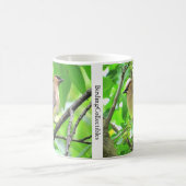 バーディングコレクティブルによるシダーワックスウィングマグ コーヒーマグカップ (中央)