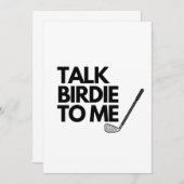 バーディーを私に話してくれ 招待状 (正面/裏面)