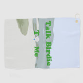 バーディーを私に話す ゴルフタオル (横)