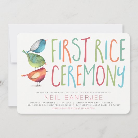 バーディー一回米式アナンパラシャン 招待状 (正面)