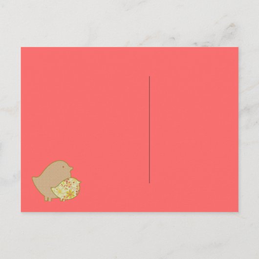 バーディ招待状 インビテーションポストカード (裏面)