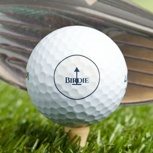バーディ深いシーブルーオンをほぼ白 ゴルフボール