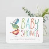 バーディ赤ちゃんシャワー 招待状 (スタンド正面)