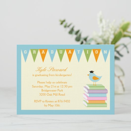 バーディ頭が切れるー卒業パーティー招待状 招待状 (スタンド正面)