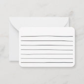 バーディ、ブランチ、雨滴 ノートカード (裏面)