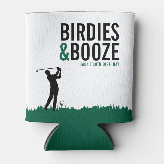 バーディ&ブーズアダルトゴルフ誕生日パーティー 缶クーラー (正面)