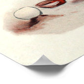 バーディ – ヴィンテージゴルフウォーターカラープリント ポスター (角)