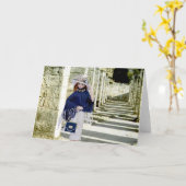 バーディ、彫刻されたピラスター、チチェンItza カード (黄色い花)