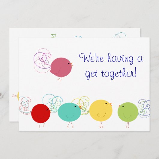 バーデカラフルィズ招待状 招待状 (正面/裏面)