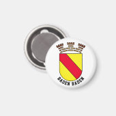 バーデンバーデンコートの腕 – ドイツ マグネット (正面/裏面)