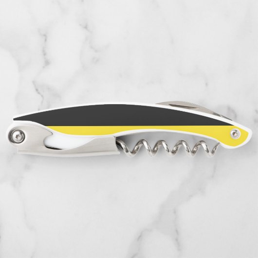 バーデンヴュルテンベルクウェイターコルク栓抜き国旗 ソムリエナイフ (正面)