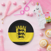 バーデンヴュルテンベルク国旗の紙プレート ペーパープレート (パーティー)