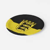 バーデンヴュルテンベルク国旗の紙プレート ペーパープレート (アングル)