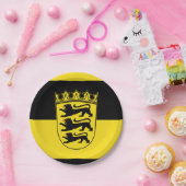 バーデンヴュルテンベルク国旗の紙プレート ペーパープレート (パーティー)