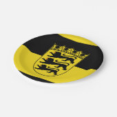 バーデンヴュルテンベルク国旗の紙プレート ペーパープレート (アングル)