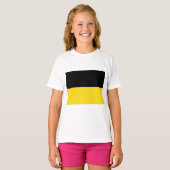 バーデンヴュルテンベルク国旗(ドイツ州) Tシャツ (正面フル)