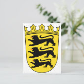 バーデンヴュルテンベルク（ドイツ）コート・オブ・アームズ ポストカード (スタンド正面)