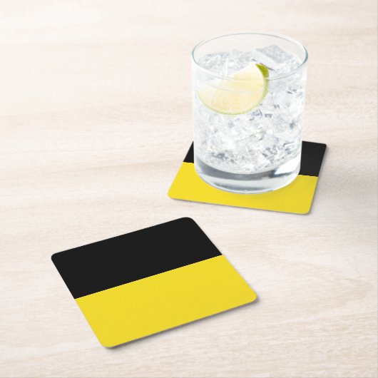 バーデンヴュルテンベルグスクエア紙コースター国旗 スクエアペーパーコースター (インサイチュ)