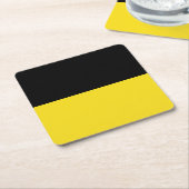バーデンヴュルテンベルグスクエア紙コースター国旗 スクエアペーパーコースター (アングル)