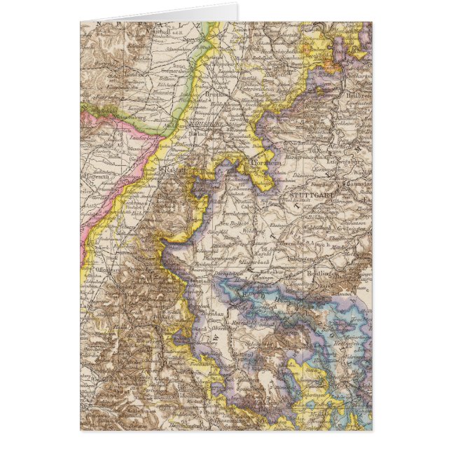 バーデン·ドイツ·アトラス·マップ (正面)