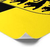 バーデン・ヴュルテンベルク国旗のポスター ポスター (角)