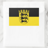 バーデン・ヴュルテンベルク州旗 長方形シール (バッグ)