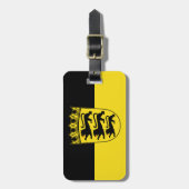 バーデン・ヴュルテンベルグ国旗の札 ラゲッジタグ (正面縦)