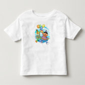 バートとアーニーの誕生日風船 トドラーTシャツ (正面)