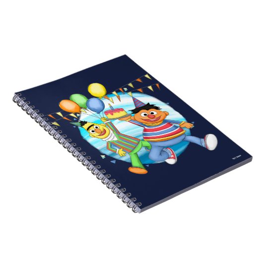 バートとアーニーの誕生日風船 ノートブック (右側)