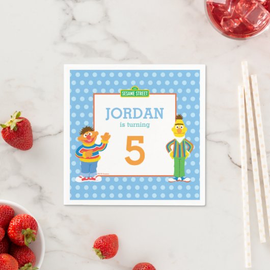 バートとアーニーの誕生日 スタンダードカクテルナプキン (インサイチュ)