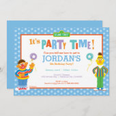 バートアンドアーニー誕生日 招待状 (正面/裏面)