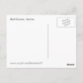 バートガステイン、ワッセルフォール ポストカード (裏面)