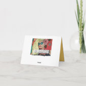 バートガールアートノテカード カード (裏面)