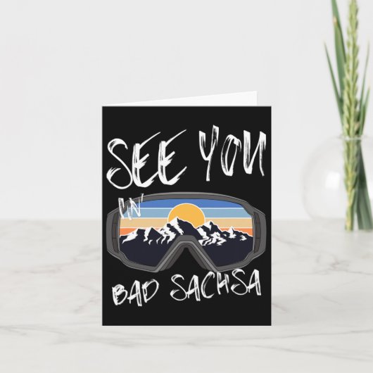 バートサザドイツバケーションスキーであなたを参照1 カード (正面)