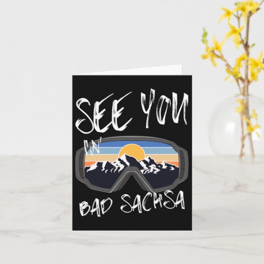 バートサザドイツバケーションスキーであなたを参照1 カード (黄色い花)