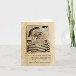 バートサンタジョークホリデーグリーティング カード