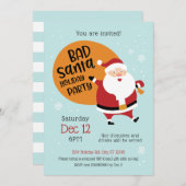 バートサンタホリデーパーティー招待状 招待状 (正面/裏面)