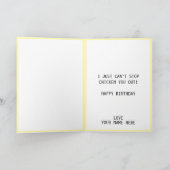 バートチおもしろいックチキンシスターハッピーバースデー サンキューカード (内部)