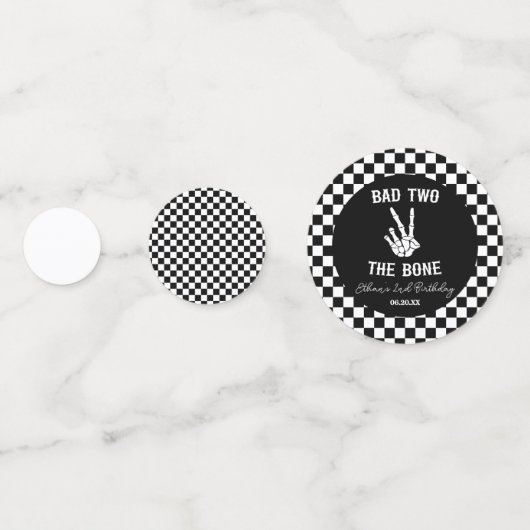 バートツーザボーンスケルトン2nd誕生日パーティー コンフェッティ (裏面)