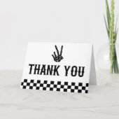 バートツーザボーンスケルトン2nd誕生日パーティー サンキューカード (正面)