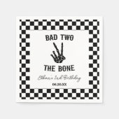 バートツーザボーンスケルトン2nd誕生日パーティー スタンダードカクテルナプキン (正面)