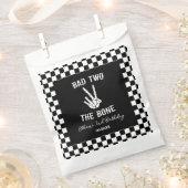 バートツーザボーンスケルトン2nd誕生日パーティー フェイバーバッグ (クリップ留めされた状態)