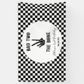 バートツーザボーンスケルトン2nd誕生日パーティー 横断幕 (縦)