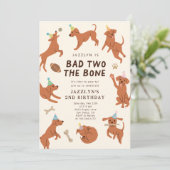 バートツーザボーンドッグ2nd誕生日パーティー 招待状 (スタンド正面)