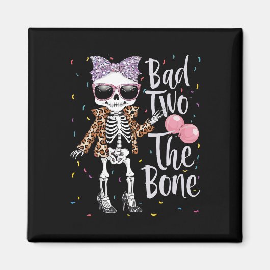 バートツーザボーンハロウィーン誕生日2nd誕生日G マグネット (正面)