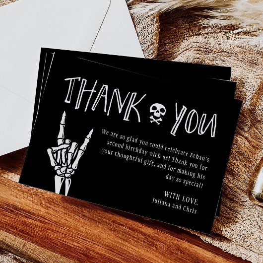 バートツーザボーン2番目の誕生日パーティーサンキューカード 招待状